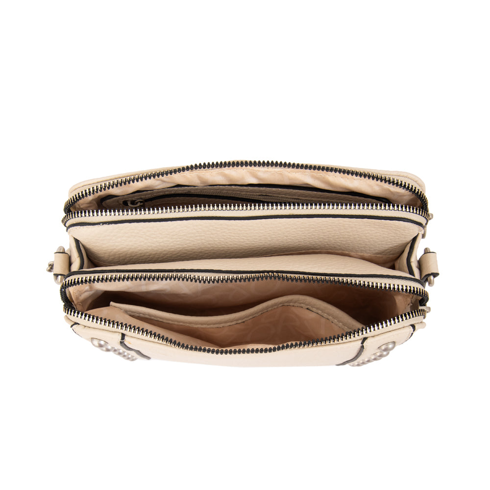 Crossbody Angela Blanco Crudo