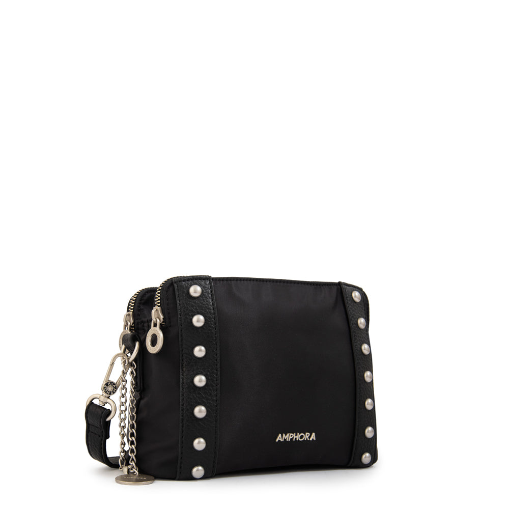 Crossbody Angela Nylon Negro
