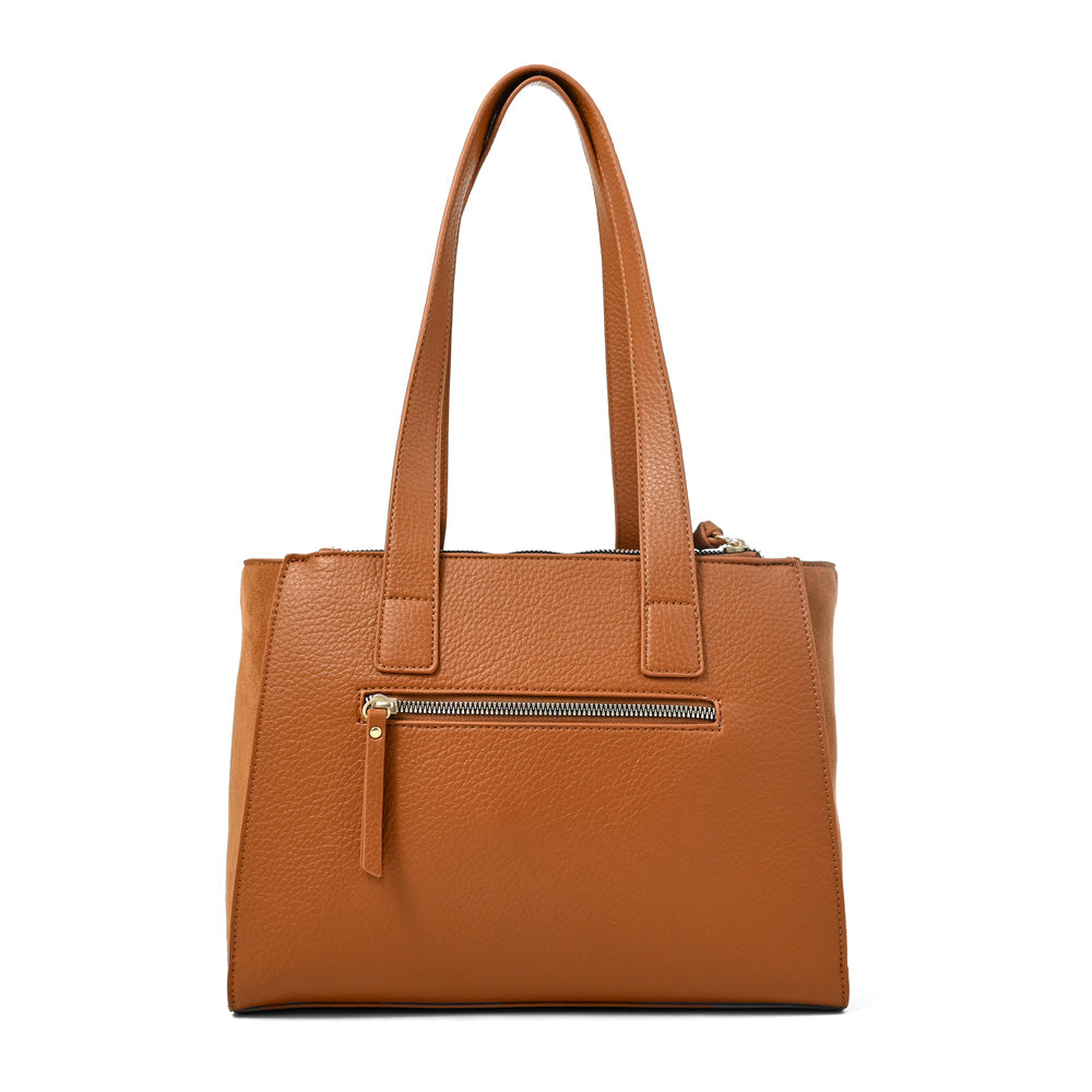 Cartera Dos Asas Belinda Camel
