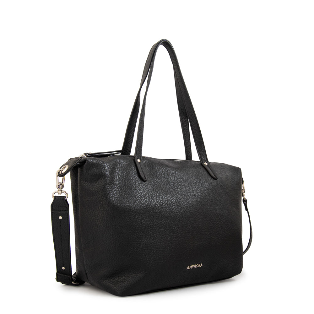 Cartera Dos Asas Francesca Negro