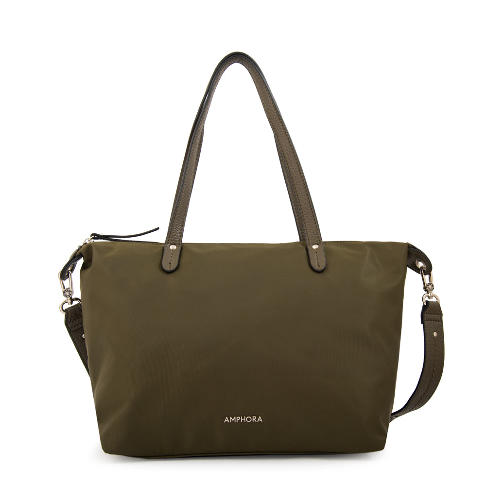 Cartera Dos Asas Francesca Verde Oscuro