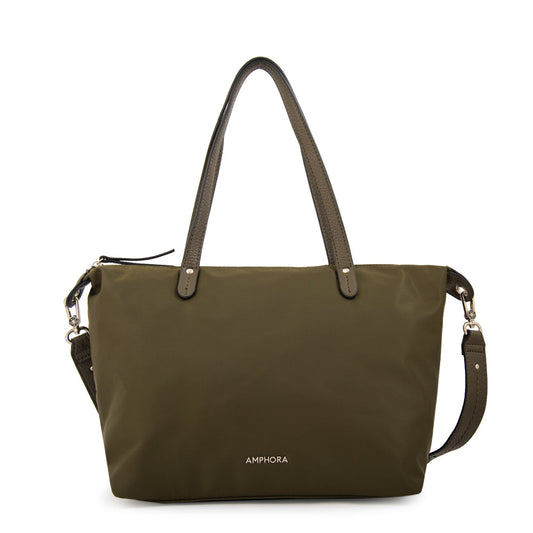 Cartera Dos Asas Francesca Verde Oscuro