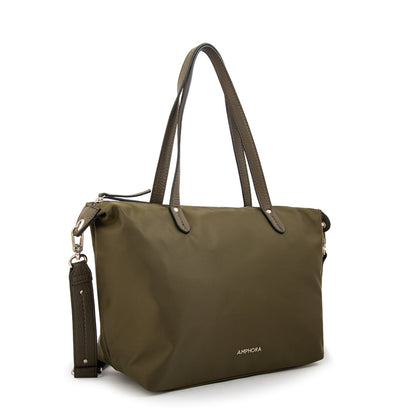 Cartera Dos Asas Francesca Verde Oscuro