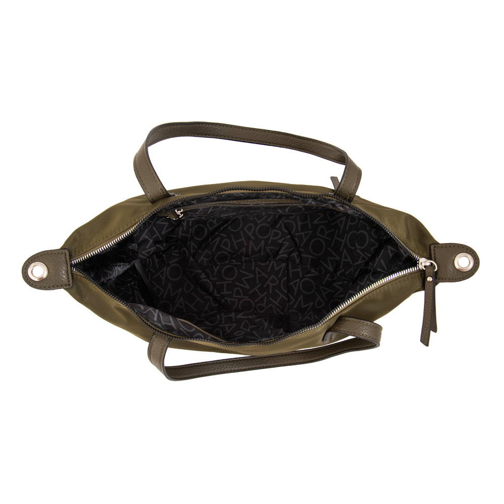 Cartera Dos Asas Francesca Verde Oscuro