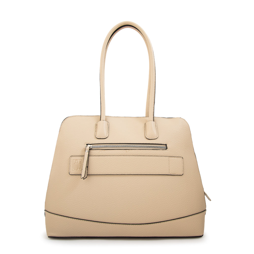Cartera Dos Asas Portalaptop Gloria Beige