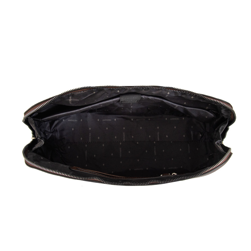 Cartera Dos Asas Portalaptop Gloria Café Oscuro
