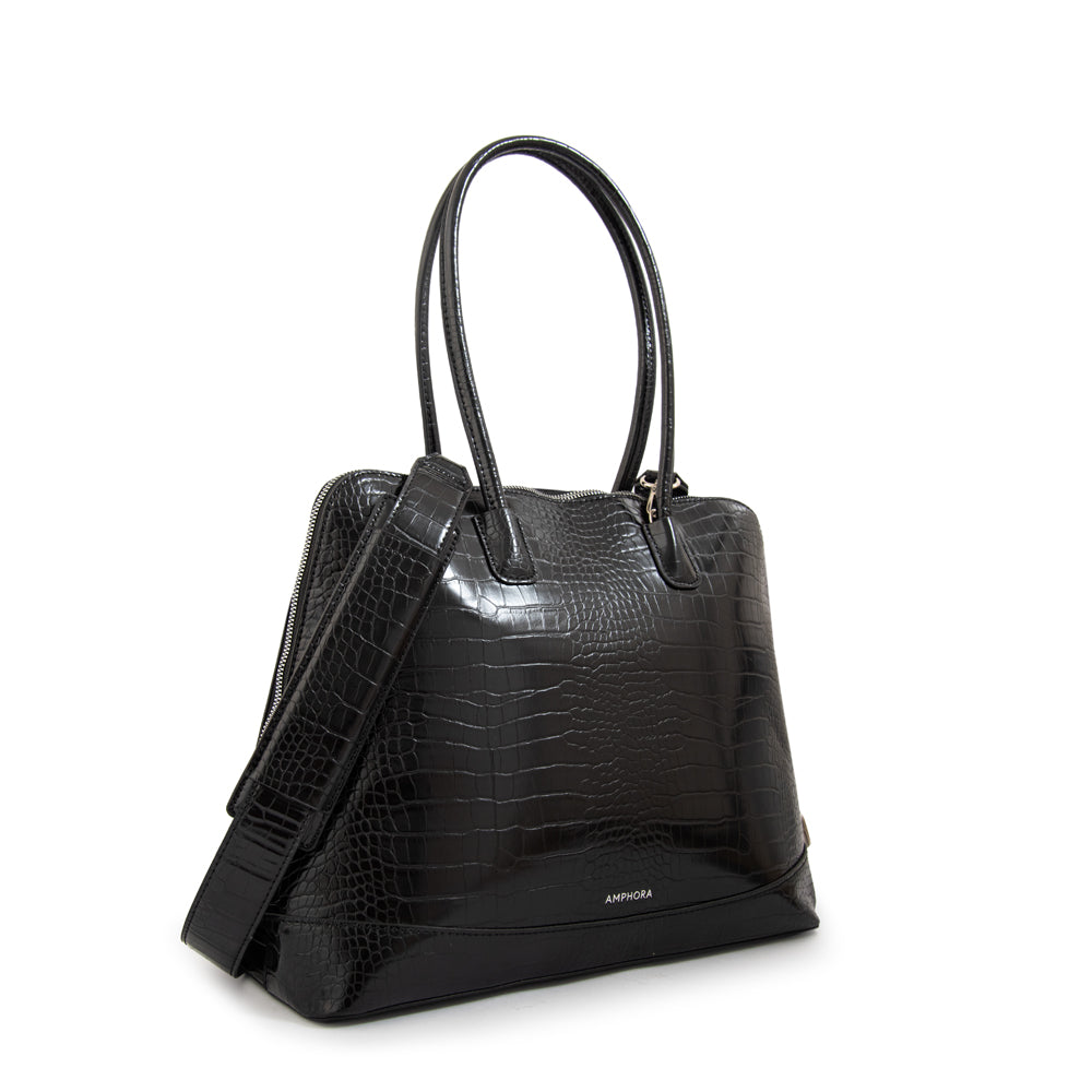 Cartera Dos Asas Portalaptop Gloria Negro