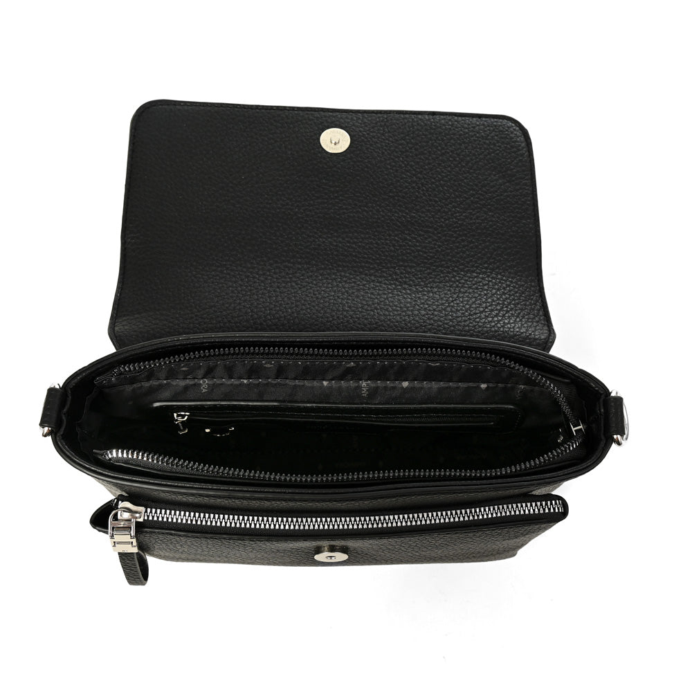 Crossbody Charlote Croco Negro