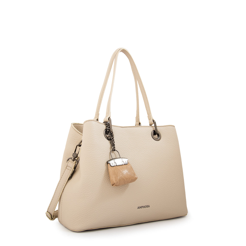 Cartera Dos Asas Jenifer Blanco Crudo