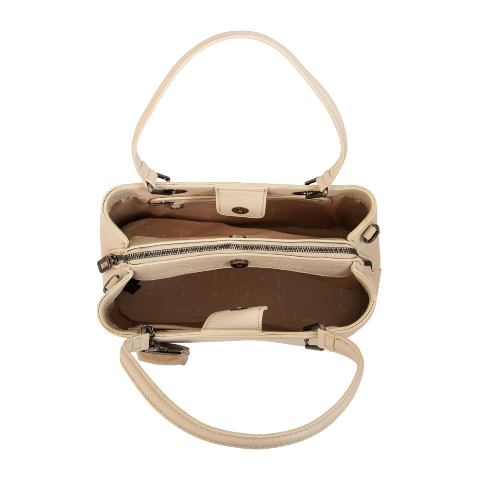 Cartera Dos Asas Jenifer Blanco Crudo