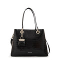 Cartera Dos Asas Jenifer Croco Negro