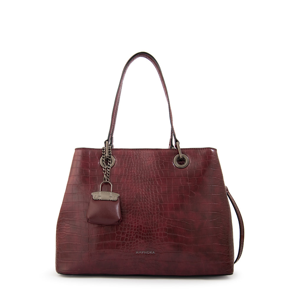 Cartera dos asas Jenifer Croco