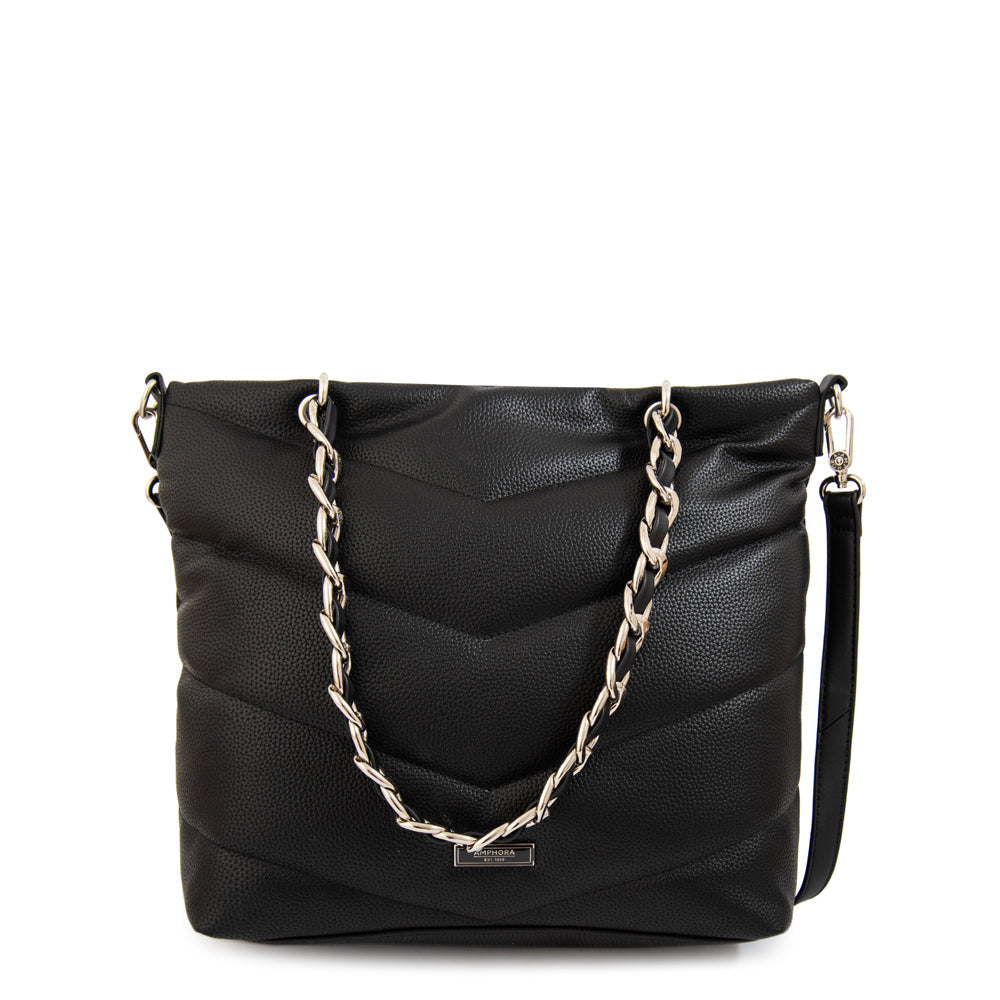Cartera Dos Asas Mariela Negro