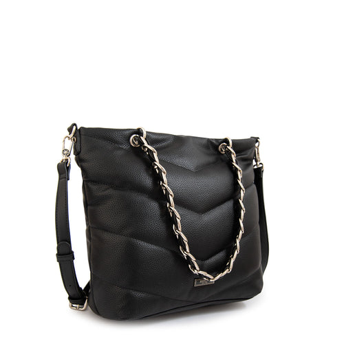 Cartera Dos Asas Mariela Negro