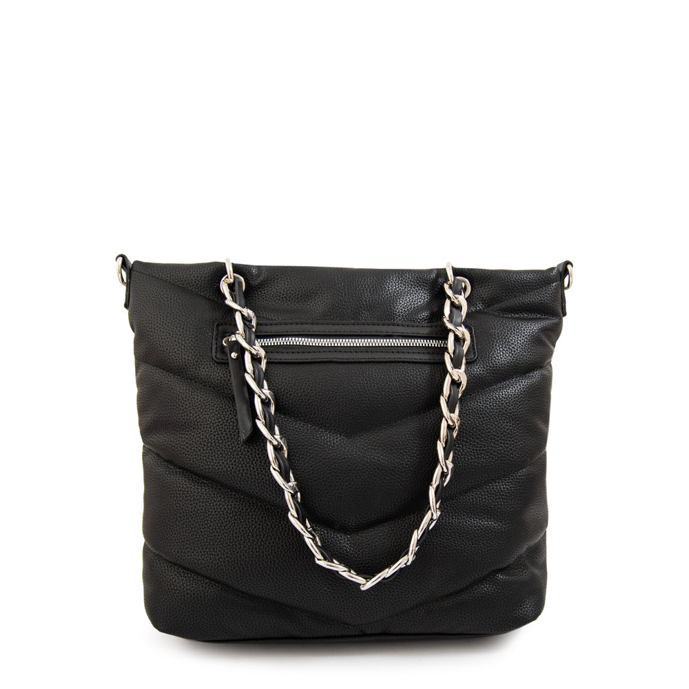Cartera Dos Asas Mariela Negro