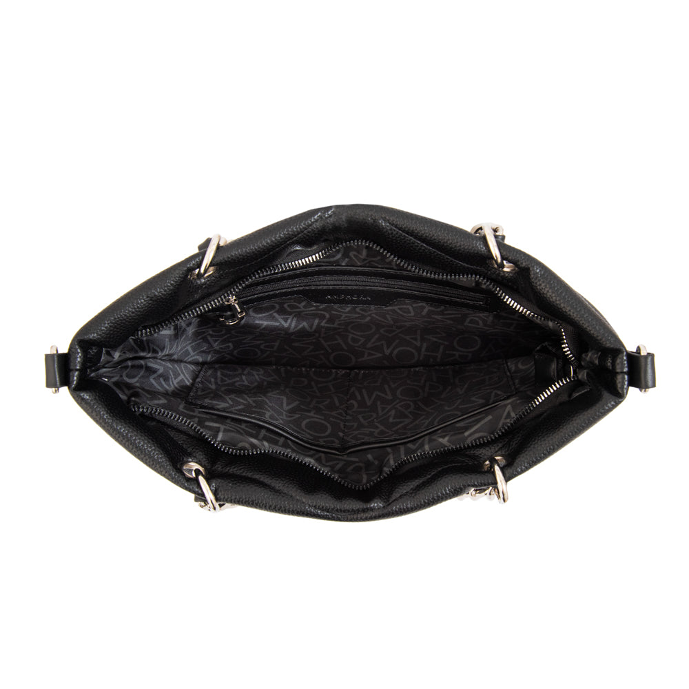 Cartera Dos Asas Mariela Negro