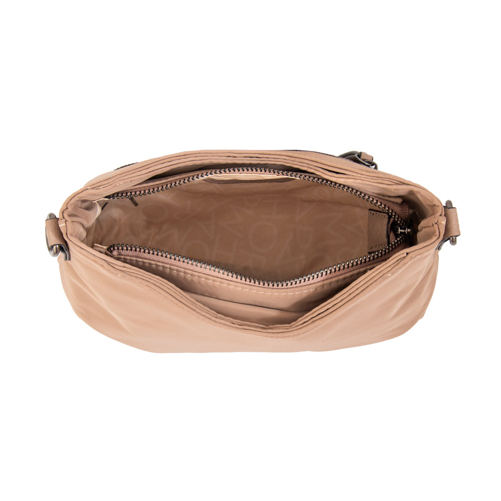 Crossbody Katherine Nylon Beige Oscuro