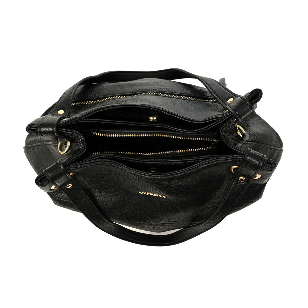 Cartera Dos Asas Katherine Negro