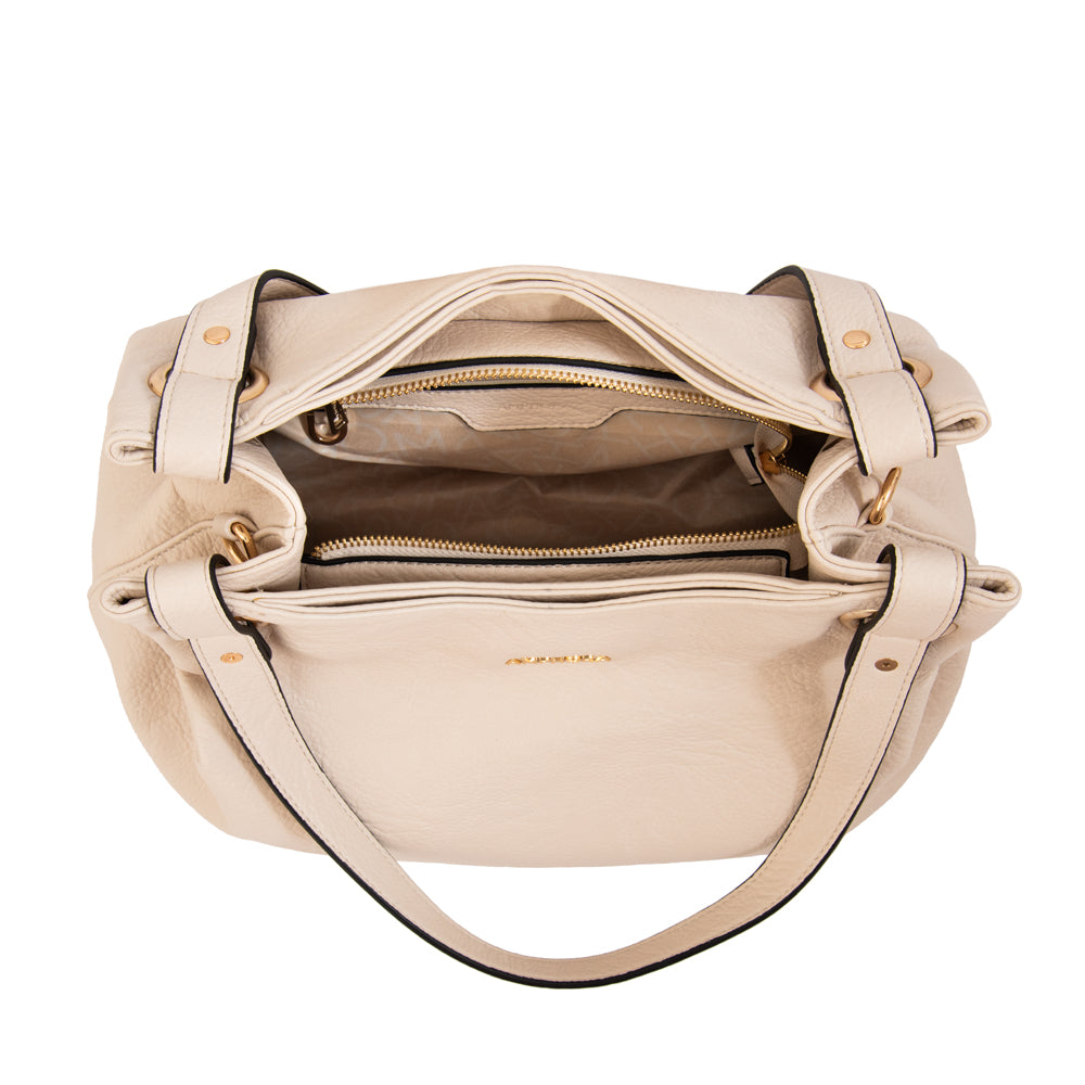 Cartera Dos Asas Katherine Blanco Crudo