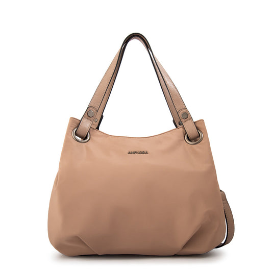 Cartera Dos Asas Katherine Beige Oscuro