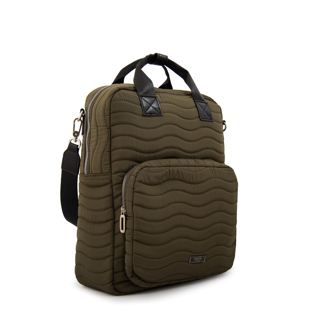Mochila Porta Laptop Evelyn Verde Oscuro