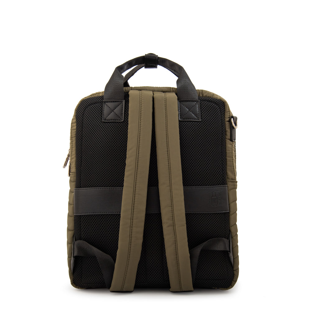 Mochila Porta Laptop Evelyn Verde Oscuro