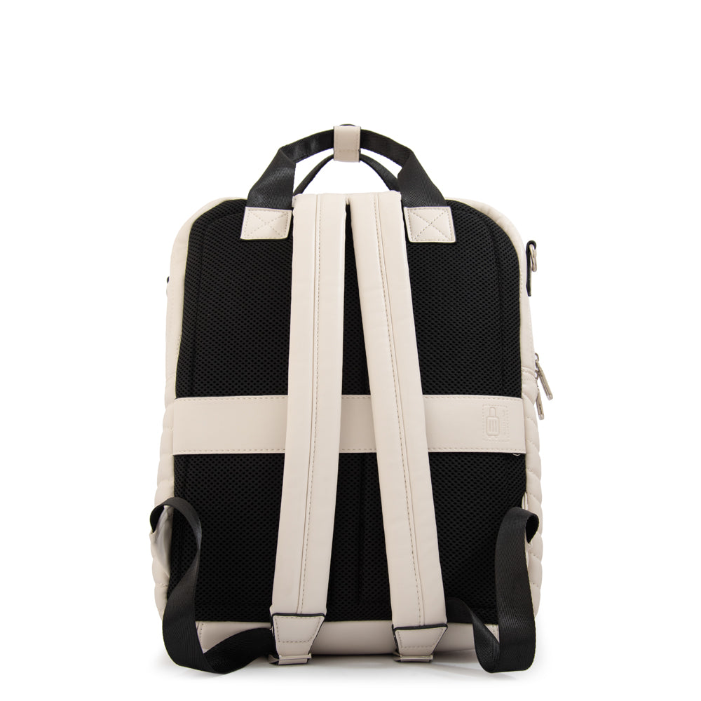 Mochila Porta Laptop Evelyn Blanco Crudo