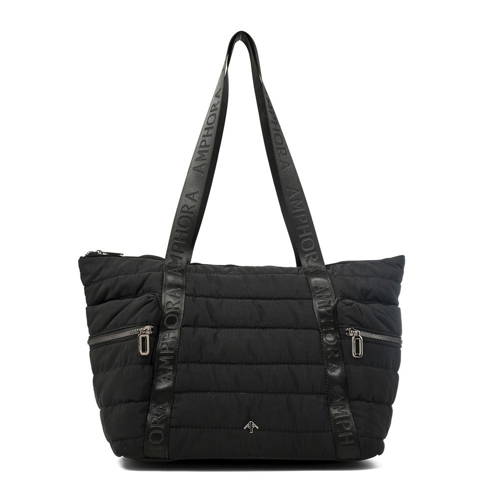 Cartera Dos Asas Grande Simona Negro