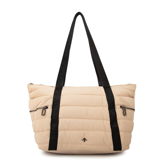 Cartera Dos Asas Grande Simona Blanco Crudo