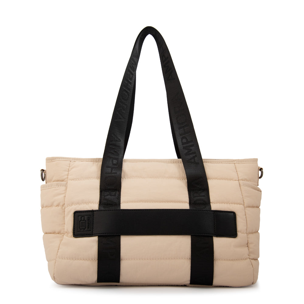 Cartera Dos  Mediana Simona Blanco Crudo