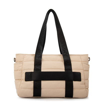 Cartera Dos  Mediana Simona Blanco Crudo