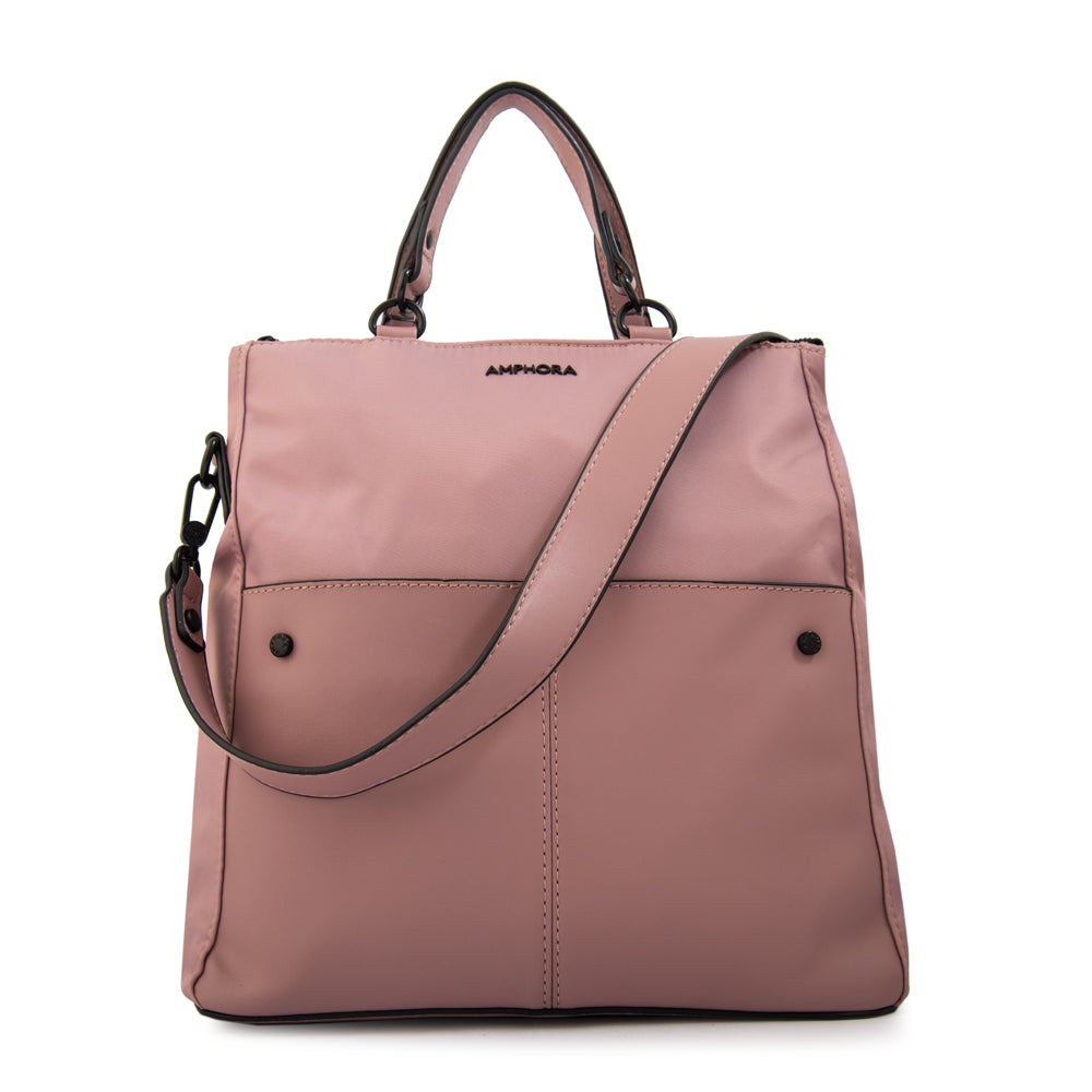 Mochila Daniella Nylon Rosado Viejo