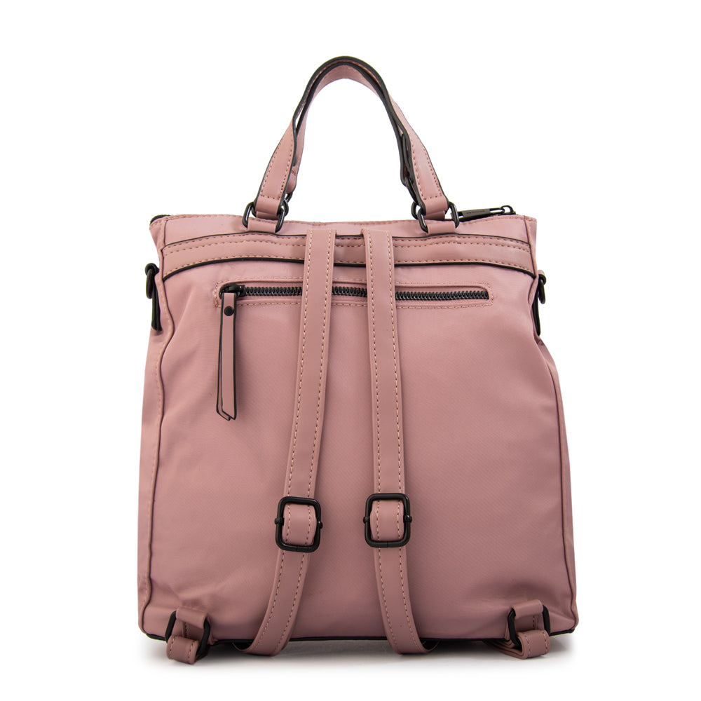 Mochila Daniella Nylon Rosado Viejo