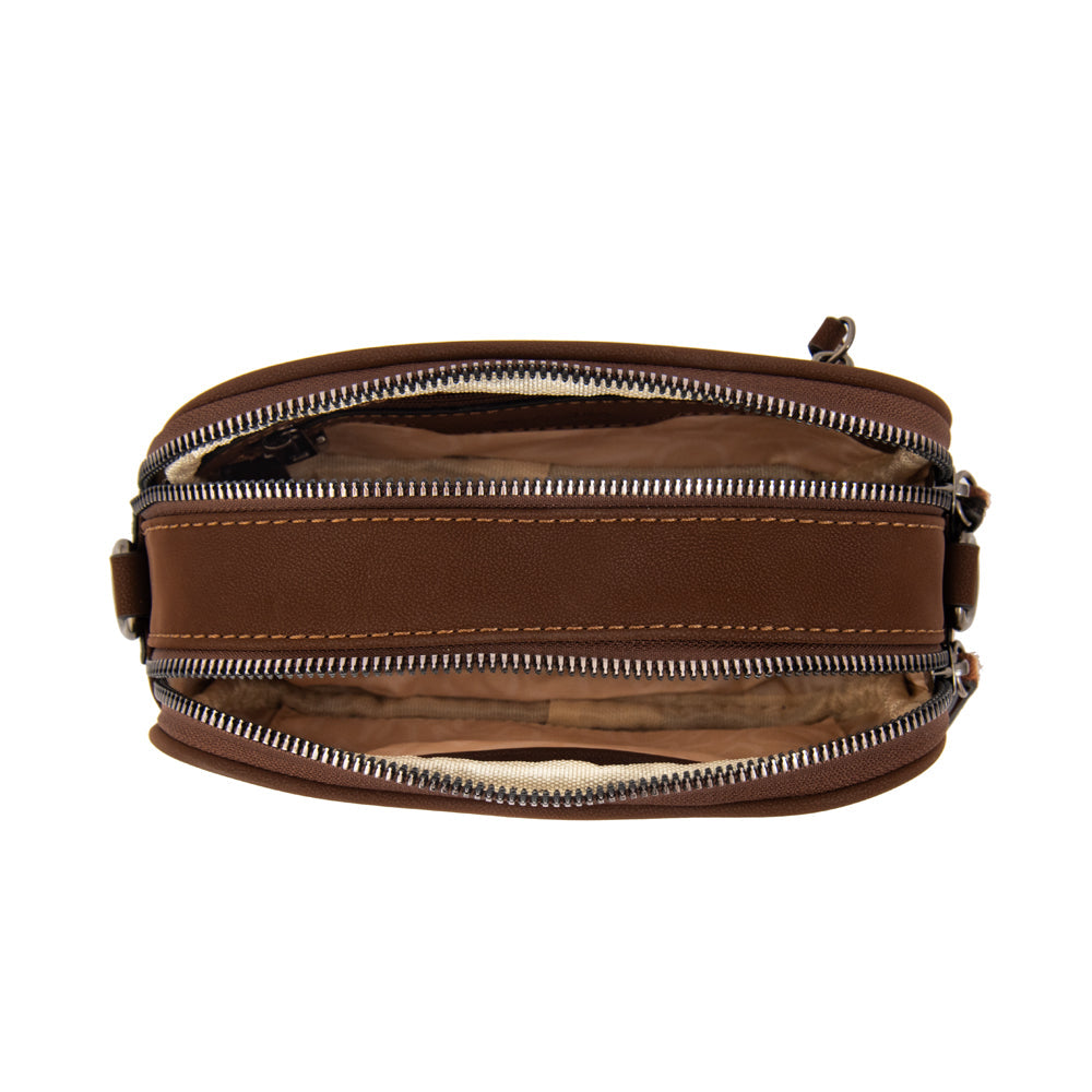 Crossbody Pricila Café Oscuro