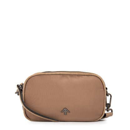 Crossbody Pricila Nylon Beige Oscuro