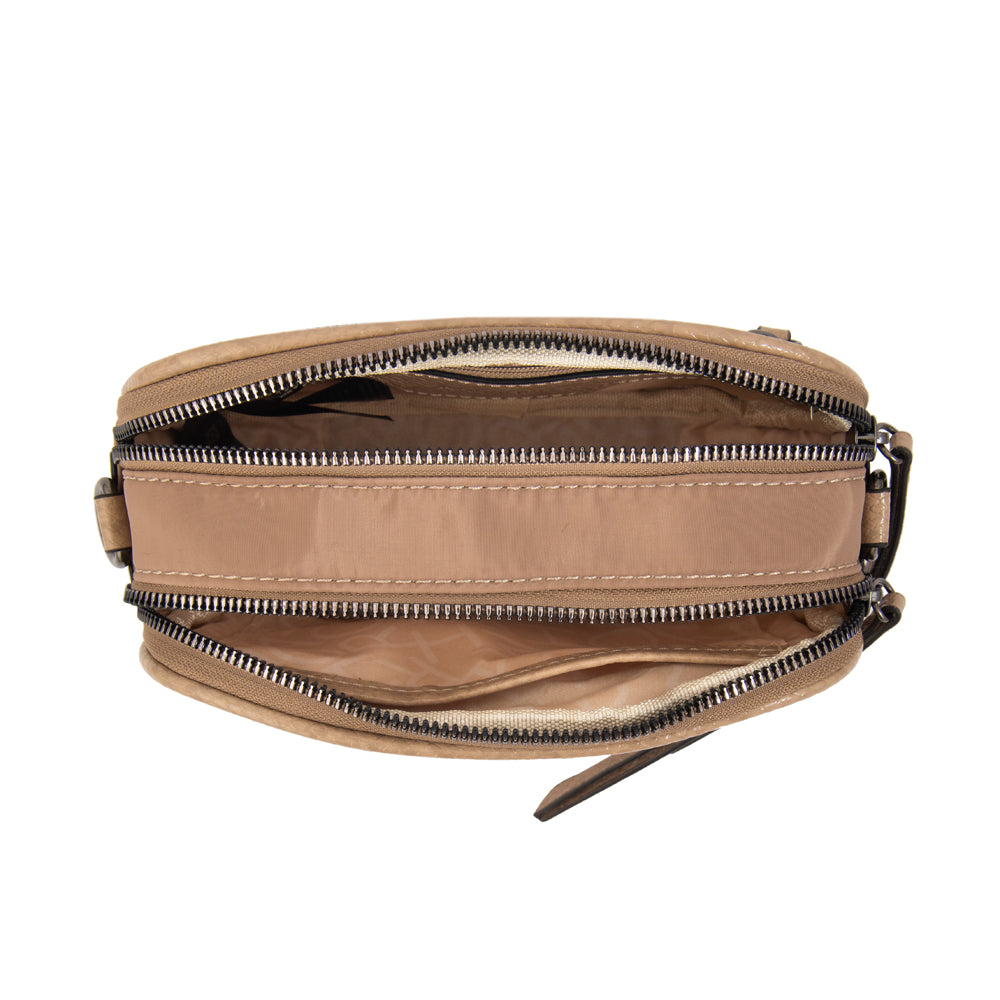 Crossbody Pricila Beige Oscuro