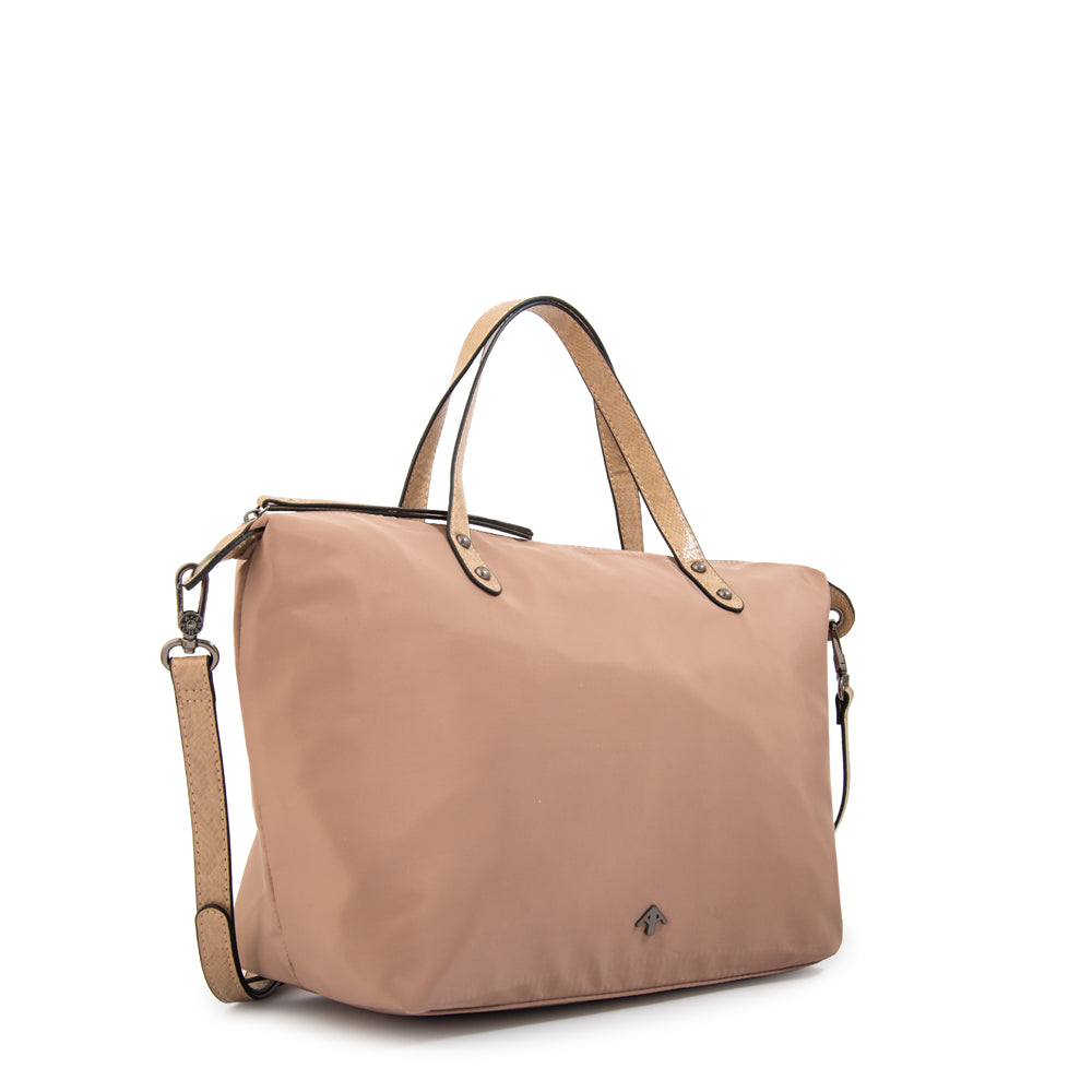 Cartera Dos Asas Santana Beige Oscuro