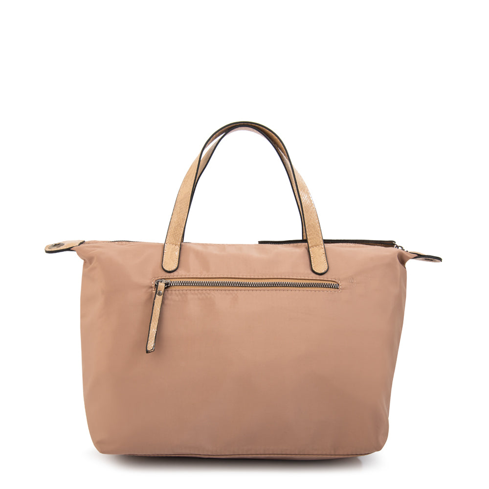 Cartera Dos Asas Santana Beige Oscuro
