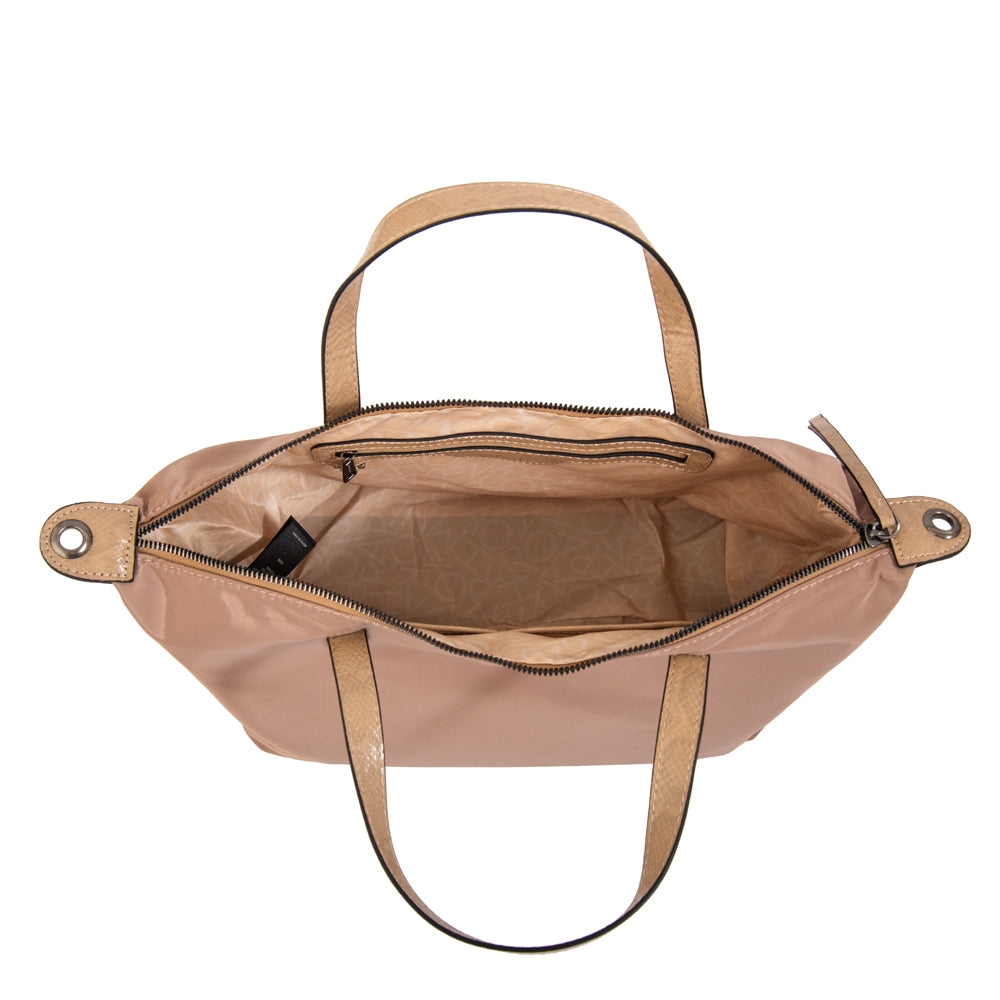 Cartera Dos Asas Santana Beige Oscuro