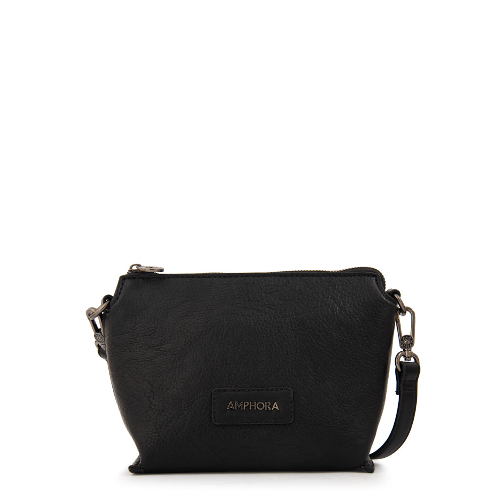 Crossbody Sabrina Granulado Negro