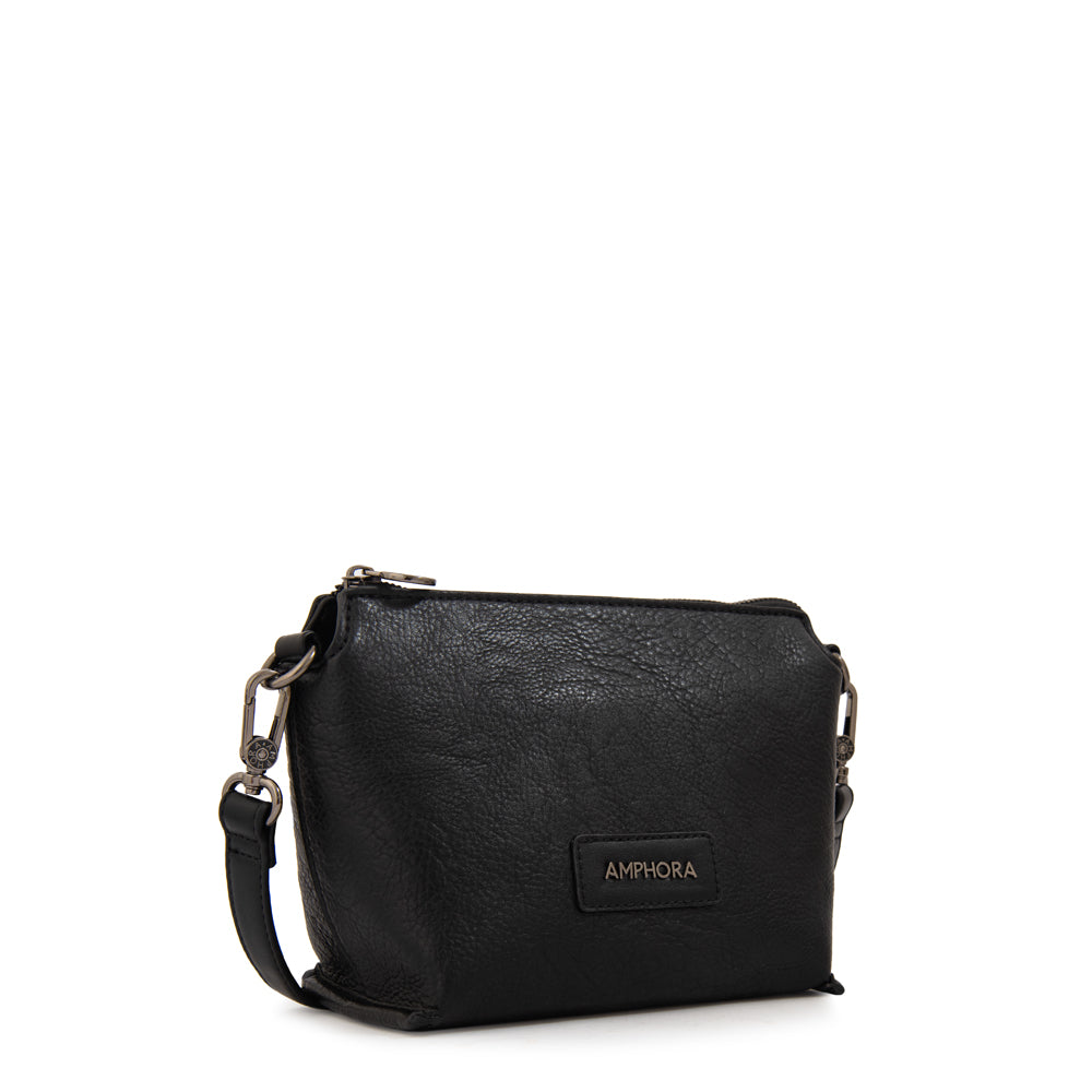Crossbody Sabrina Granulado Negro
