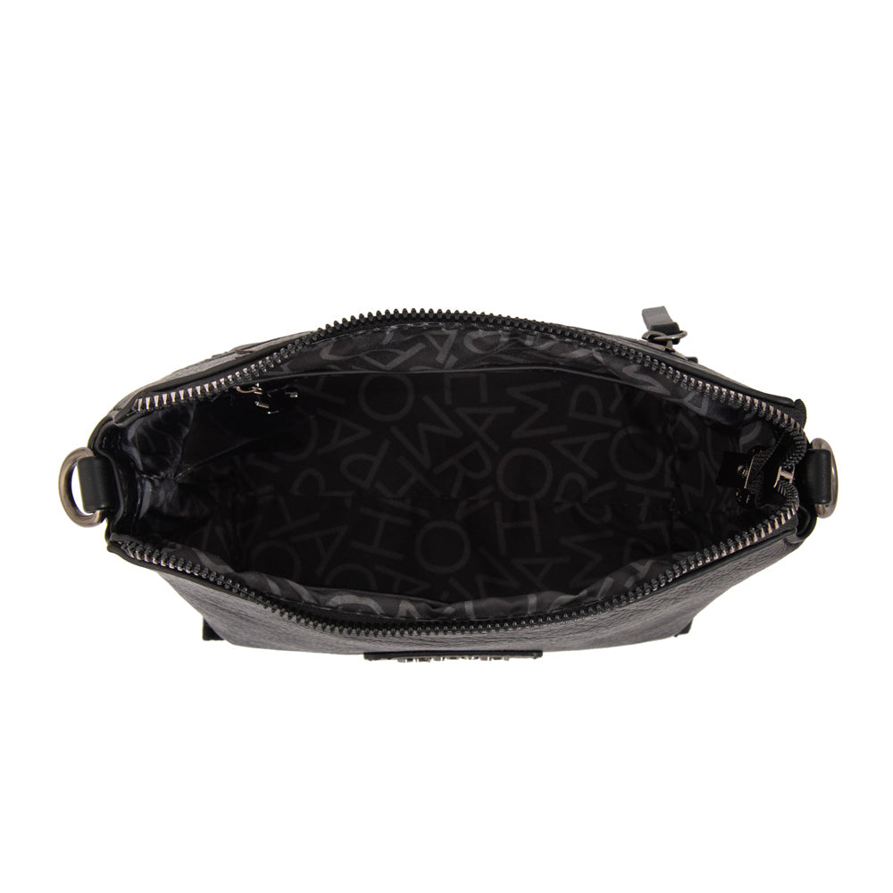 Crossbody Sabrina Granulado Negro