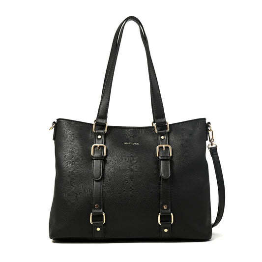Cartera Dos Asas Porta Laptop Allis Negro