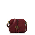 Crossbody Indonesia Gamuzado Burdeo