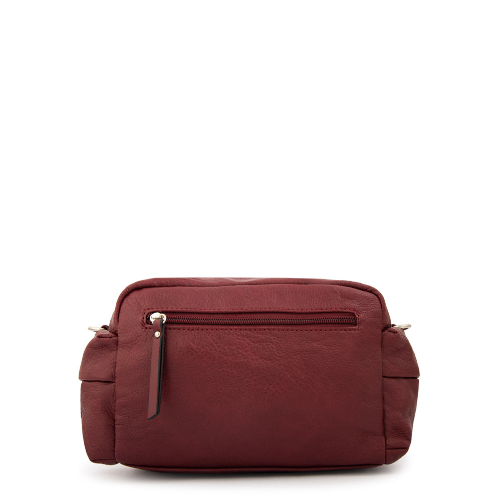 Crossbody Berta Granulada Burdeo
