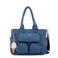 Cartera Dos Asas Gelatto Nylon Azul