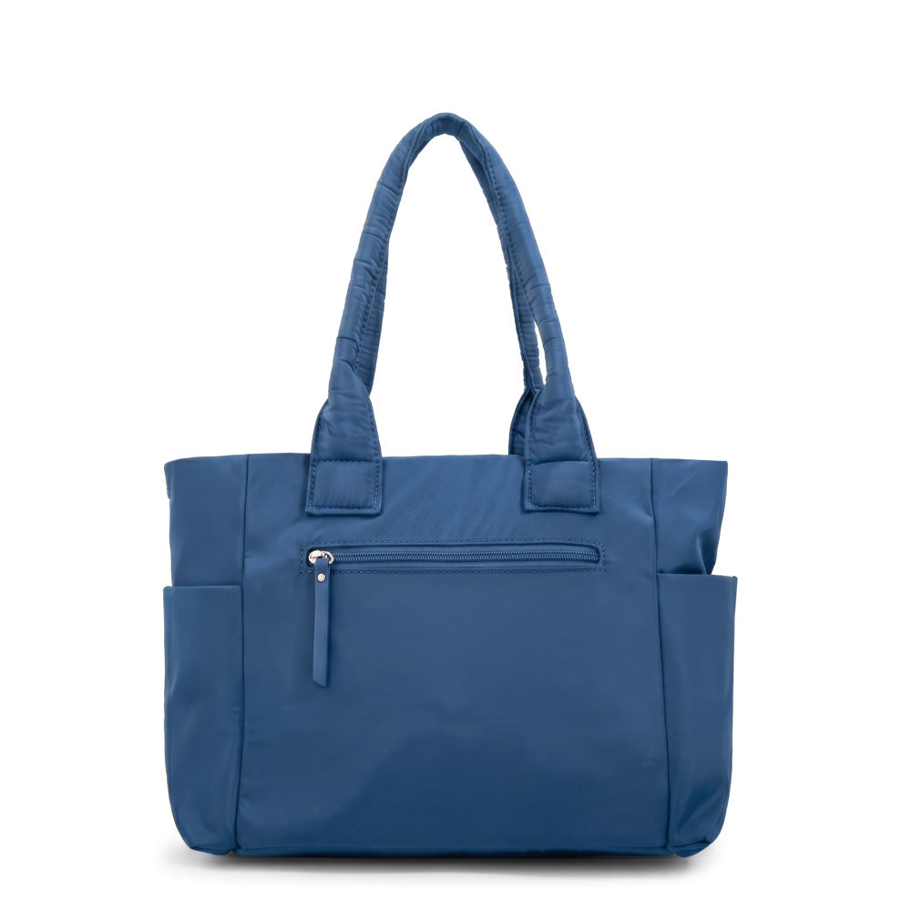 Cartera Dos Asas Gelatto Nylon Azul