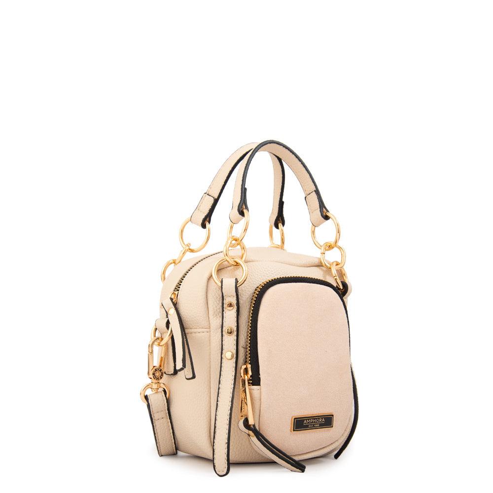 Crossbody Pequeña Natacha Blanco Crudo