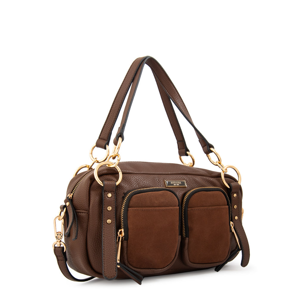 Crossbody Natacha Café Oscuro