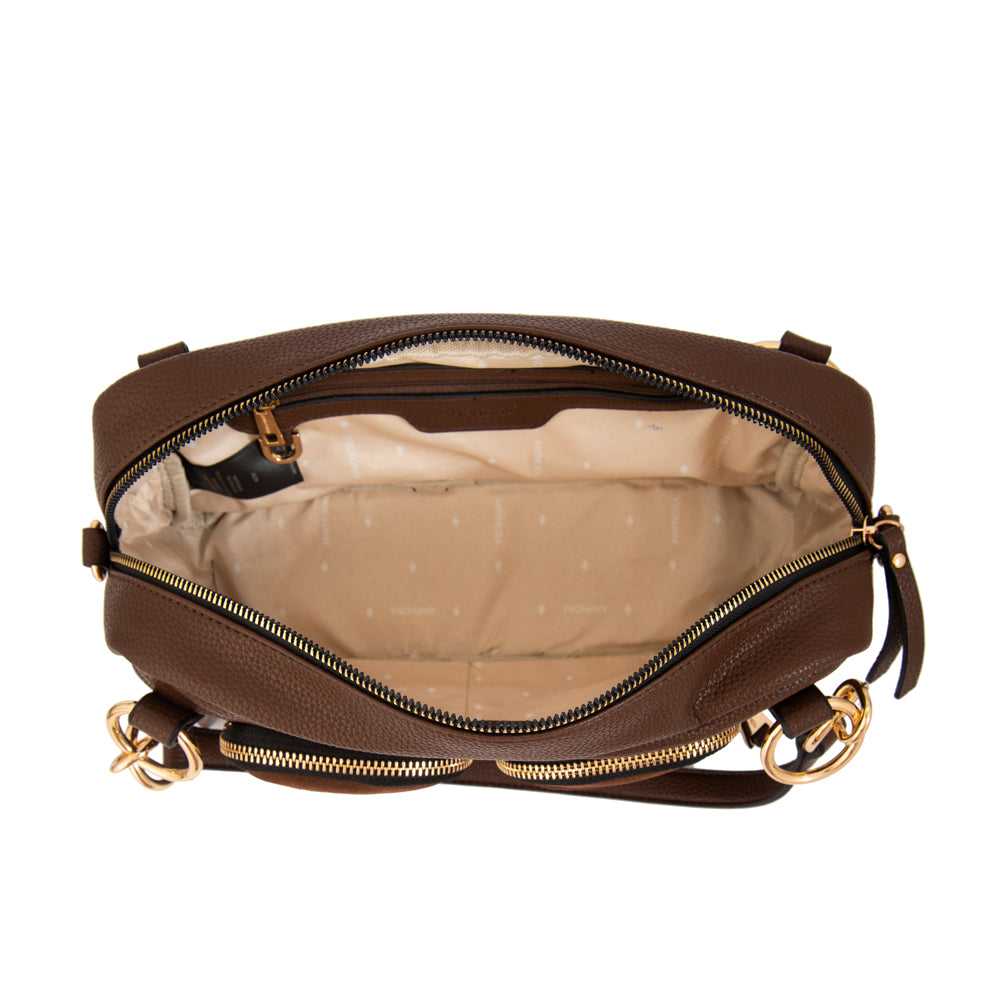 Crossbody Natacha Café Oscuro
